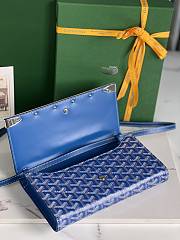 Kitlife GOYARD PARIS Blue Monte-Carlo PM Clutch - 25×14.5×4 cm - 4