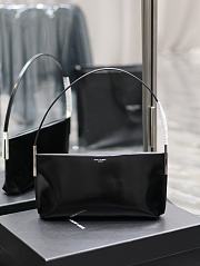 Kiltife Saint Laurent Black Small Suzanne Leather Shoulder Bag - 28 x 14 x 4 cm - 1