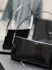 Kiltife Saint Laurent Black Small Suzanne Leather Shoulder Bag - 28 x 14 x 4 cm - 4