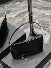 Kiltife Saint Laurent Black Small Suzanne Leather Shoulder Bag - 28 x 14 x 4 cm - 3