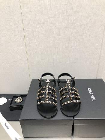 Kitlife Chanel Black sandals SS 2023 