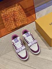 Kitlife LOUIS VUITTON Denim Monogram LV Trainer Sneakers Violet - 1