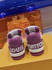 Kitlife LOUIS VUITTON Denim Monogram LV Trainer Sneakers Violet - 5