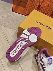 Kitlife LOUIS VUITTON Denim Monogram LV Trainer Sneakers Violet - 3