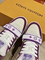 Kitlife LOUIS VUITTON Denim Monogram LV Trainer Sneakers Violet - 2