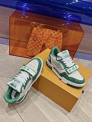 Kitlife LOUIS VUITTON Denim Monogram LV Trainer Sneakers Green - 3