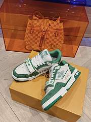 Kitlife LOUIS VUITTON Denim Monogram LV Trainer Sneakers Green - 5