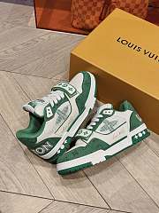 Kitlife LOUIS VUITTON Denim Monogram LV Trainer Sneakers Green - 6