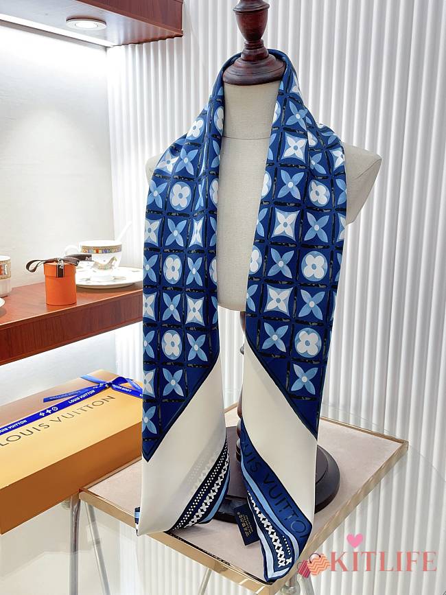 Kitlife Louis vuitton Monogram Confidential Square Blue - 90 x 90 cm - 1