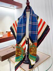 Kitlife BURBERRY Square silk scarf Blue - 90 x 90 cm - 3