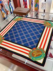 Kitlife BURBERRY Square silk scarf Blue - 90 x 90 cm - 4