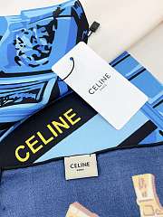 Kitlife Celine Square silk scarf Blue - 90 x 90 cm - 2