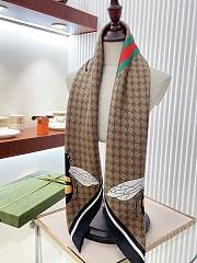 Kitlife Gucci Square silk scarf Brown - 90 x 90 cm - 1
