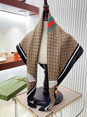 Kitlife Gucci Square silk scarf Brown - 90 x 90 cm - 4