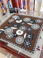 Kitlife Chanel Square silk scarf Brown - 90 x 90 cm - 6