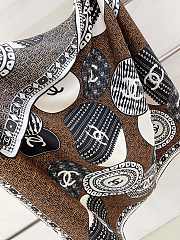 Kitlife Chanel Square silk scarf Brown - 90 x 90 cm - 3