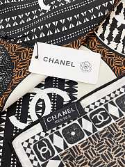Kitlife Chanel Square silk scarf Brown - 90 x 90 cm - 2