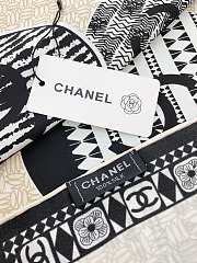 Kitlife Chanel Square silk scarf white - 90 x 90 cm - 4