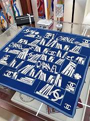 Kitlife Chanel Square silk scarf Blue - 90 x 90 cm - 6