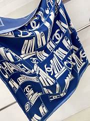 Kitlife Chanel Square silk scarf Blue - 90 x 90 cm - 3
