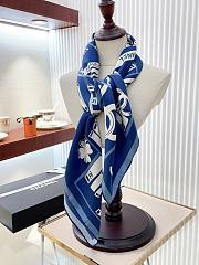 Kitlife Chanel Square silk scarf Blue - 90 x 90 cm - 2