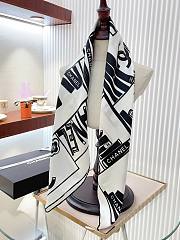 Kitlife Chanel Square silk scarf Black - 90 x 90 cm - 1