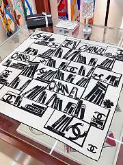 Kitlife Chanel Square silk scarf Black - 90 x 90 cm - 5