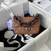 Kitlife Chanel Lambskin & Wenge Wood Light Brown - 18 x 11 x 7 cm - 1