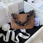Kitlife Chanel Lambskin & Wenge Wood Light Brown - 18 x 11 x 7 cm - 6