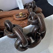 Kitlife Chanel Lambskin & Wenge Wood Light Brown - 18 x 11 x 7 cm - 5
