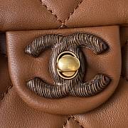 Kitlife Chanel Lambskin & Wenge Wood Light Brown - 18 x 11 x 7 cm - 2