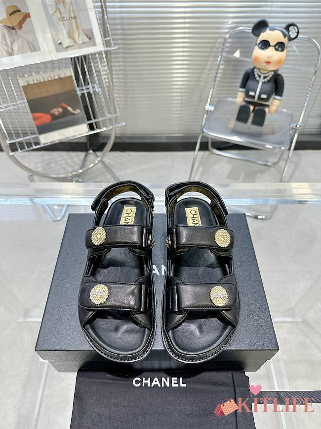 Kitlife Chanel Sandal Black 2023  - 1