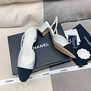 Kiltife Chanel Sling-Black Shoes , Silver Heel Height 6.5 cm - 4