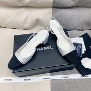 Kiltife Chanel Sling-Black Shoes , Silver Heel Height 6.5 cm - 2