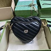 Kitlife Gucci BORSA A SPALLA GG MINI HEART Black - 20x17.5x6.5 cm - 1