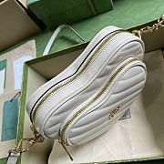 Kitlife Gucci BORSA A SPALLA GG MINI HEART White - 20x17.5x6.5 cm - 6