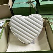 Kitlife Gucci BORSA A SPALLA GG MINI HEART White - 20x17.5x6.5 cm - 3