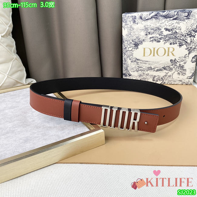 Kitlife Dior 3.0 cm Belt - 000 - 1