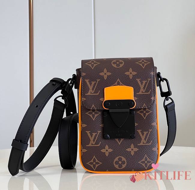 Kiltife Louis Vuitton LV S Lock vertical wallet Brown - 12 x 19 x 7 cm - 1