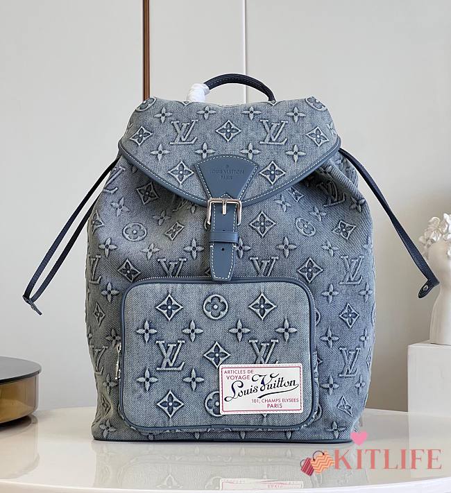 Kitlife Louis Vuitton Backpack Denim - 32x40x19 cm - 1