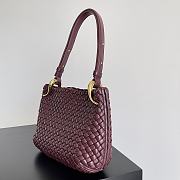 Kitlife Bottega Veneta Small Clicker Shoulder Bag Red - 28 x 10 x 24 cm - 4