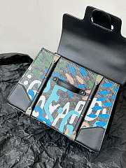 Kitlife Goyard saigon Structure PM Bag Lettres Camouflage Blue - 20 x 15 x 7.5cm - 6