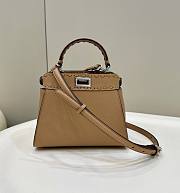 Kitlife Fendi Peakaboo Small Brown Bag - 23 x 18 x 11 cm - 1