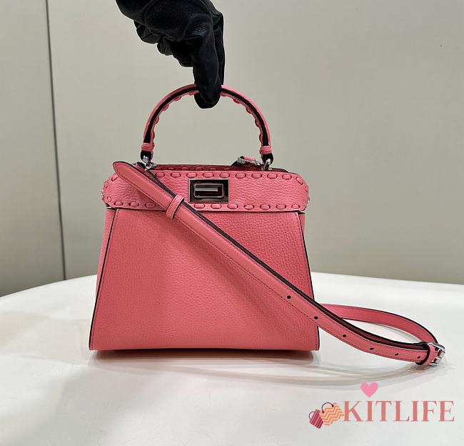 Kitlife Fendi Peakaboo Small Pink Bag - 23 x 18 x 11 cm - 1