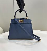 Kitlife Fendi Peakaboo Small Blue Bag - 23 x 18 x 11cm - 1