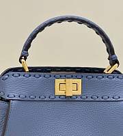 Kitlife Fendi Peakaboo Small Blue Bag - 23 x 18 x 11cm - 5