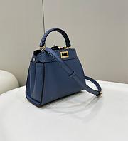 Kitlife Fendi Peakaboo Small Blue Bag - 23 x 18 x 11cm - 3