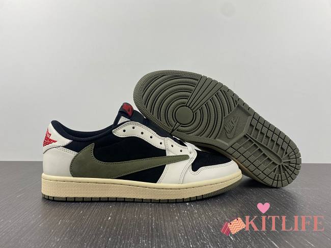 Kitlife Nike Travis Scott X Air Jordan 1 Low Og Sail Sneakers - 1