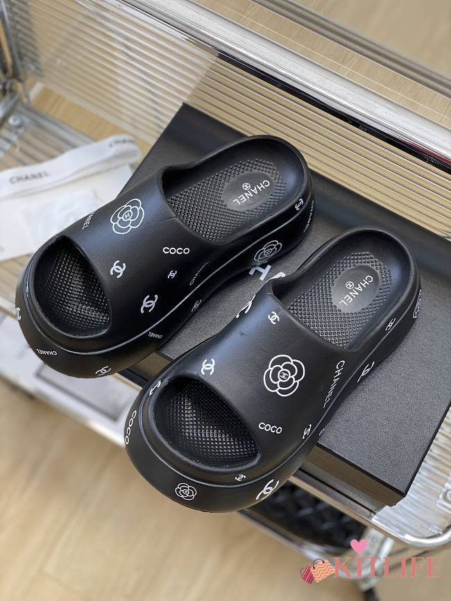 Kitlife Chanel Slippers Black SS 2023 - 1