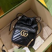 Kitlife GUCCI Marmont mini leather bucket bag - 14.5 x 20 x 7.5 cm - 2